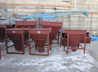 БУНКЕР ДЛЯ БЕТОНА НЕПОВОРОТНЫЙ ГОСТ 21807-76 БН 1,5 м куб